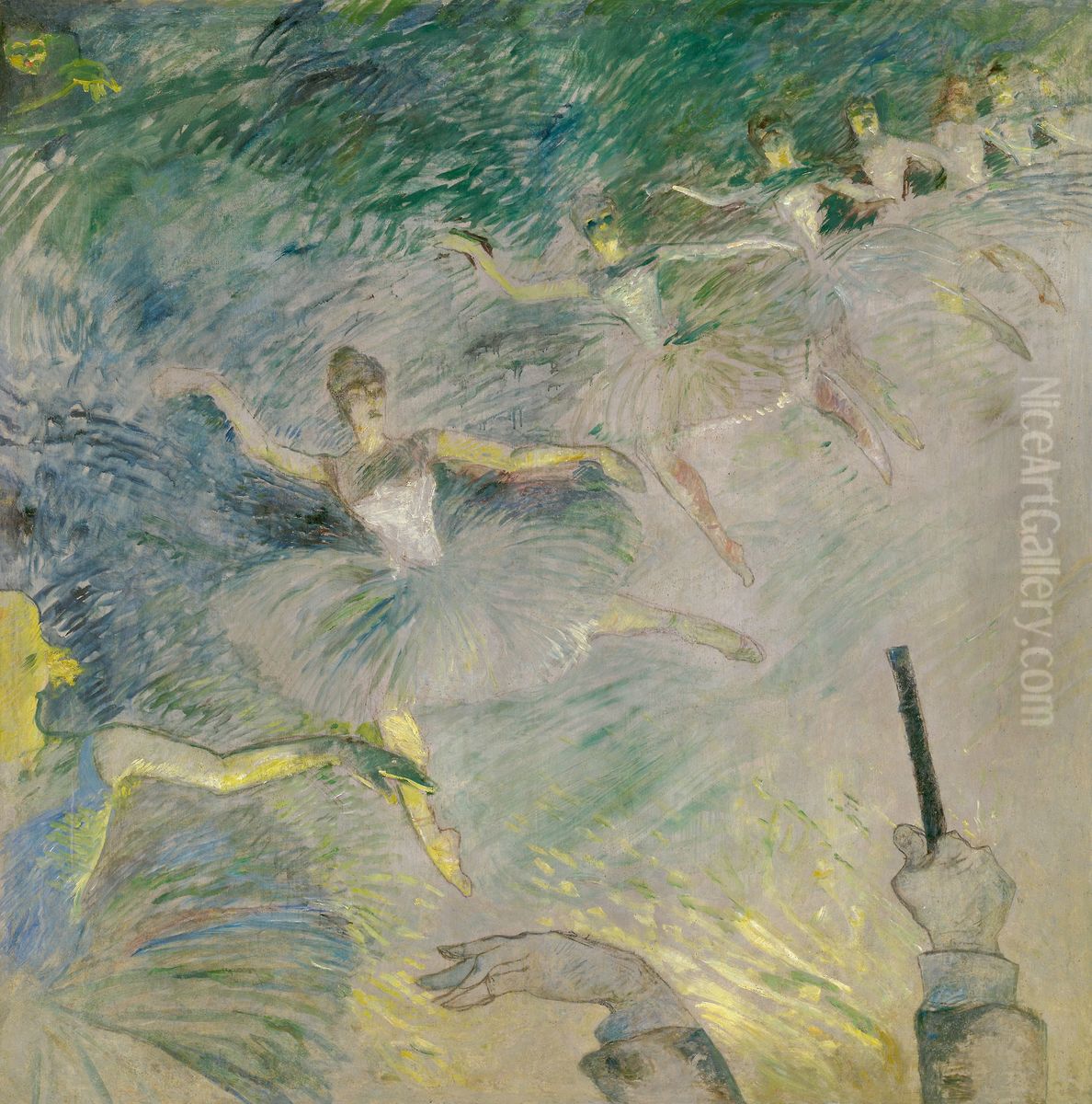 Ballet Dancers Oil Painting by Henri De Toulouse-Lautrec