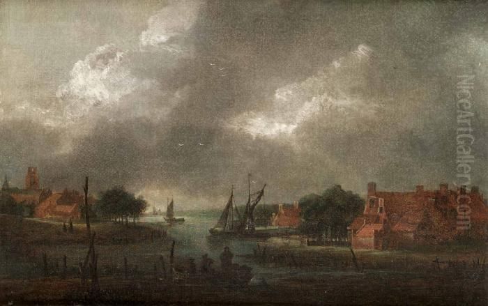 Mansken Oil Painting by Aert van der Neer