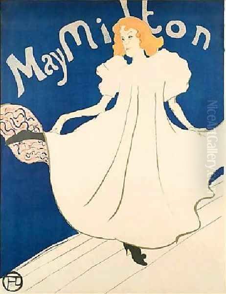 May Milton Oil Painting by Henri De Toulouse-Lautrec