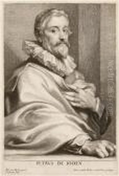 Petrus De Ioden. Ant. Van Dyck Pinxit Oil Painting by Sir Anthony Van Dyck