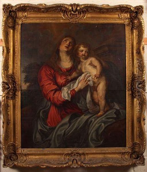 Virgin And Child Oil Painting by Sir Anthony Van Dyck