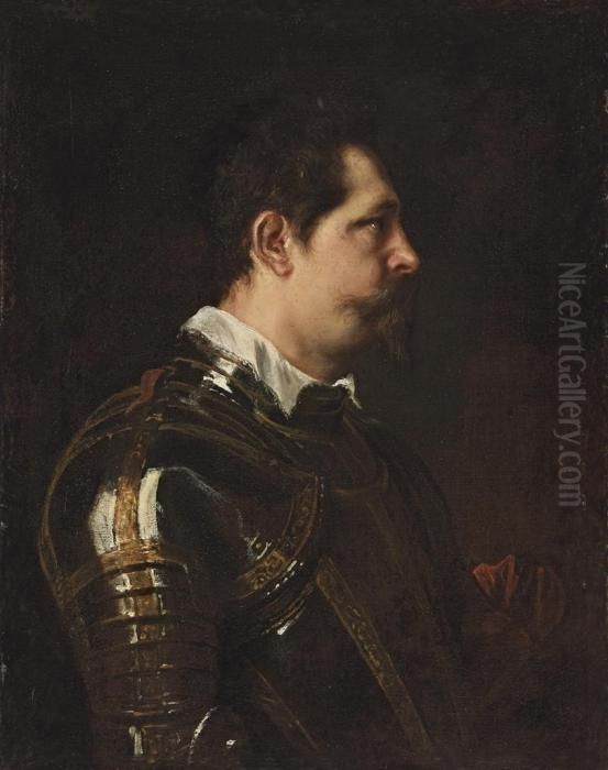 Portrait Of A Military Commander Oil Painting by Sir Anthony Van Dyck