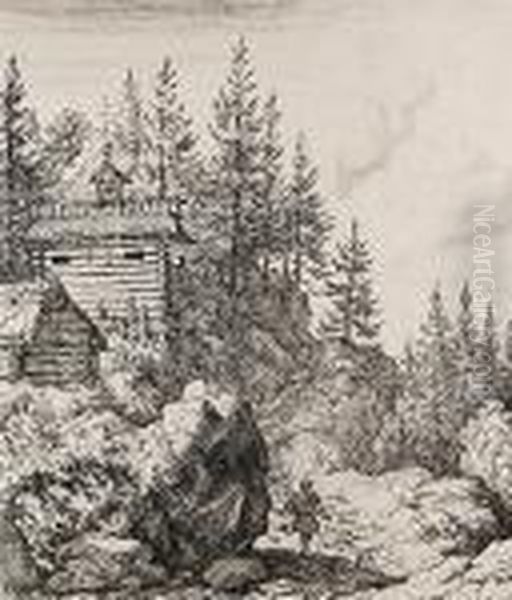 Die Kapelle Oil Painting by Allart Van Everdingen