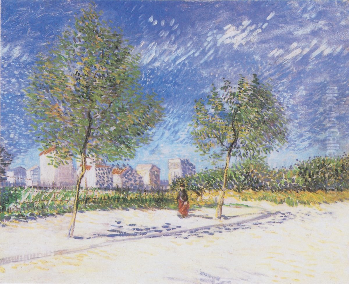 On The Outskirts Of Paris Oil Painting by Vincent Van Gogh