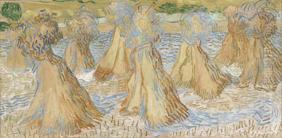 Sheaves Of Wheat Oil Painting by Vincent Van Gogh