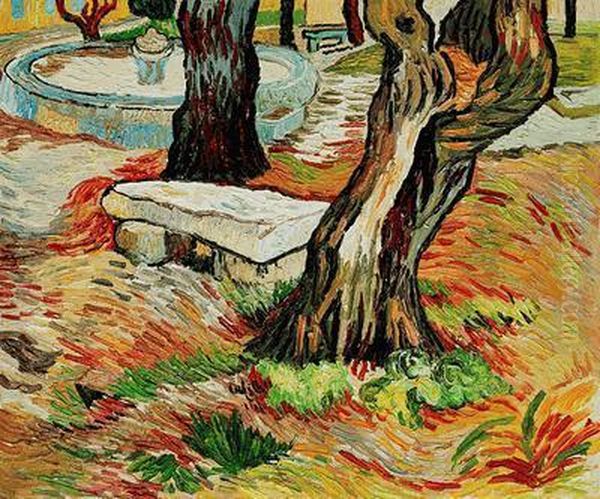 The Bench At Saint Remy Oil Painting by Vincent Van Gogh