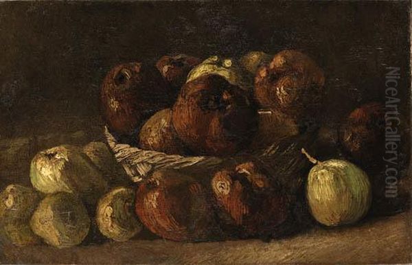 Still Life, Basket With Apples
Oil On Canvas Oil Painting by Vincent Van Gogh