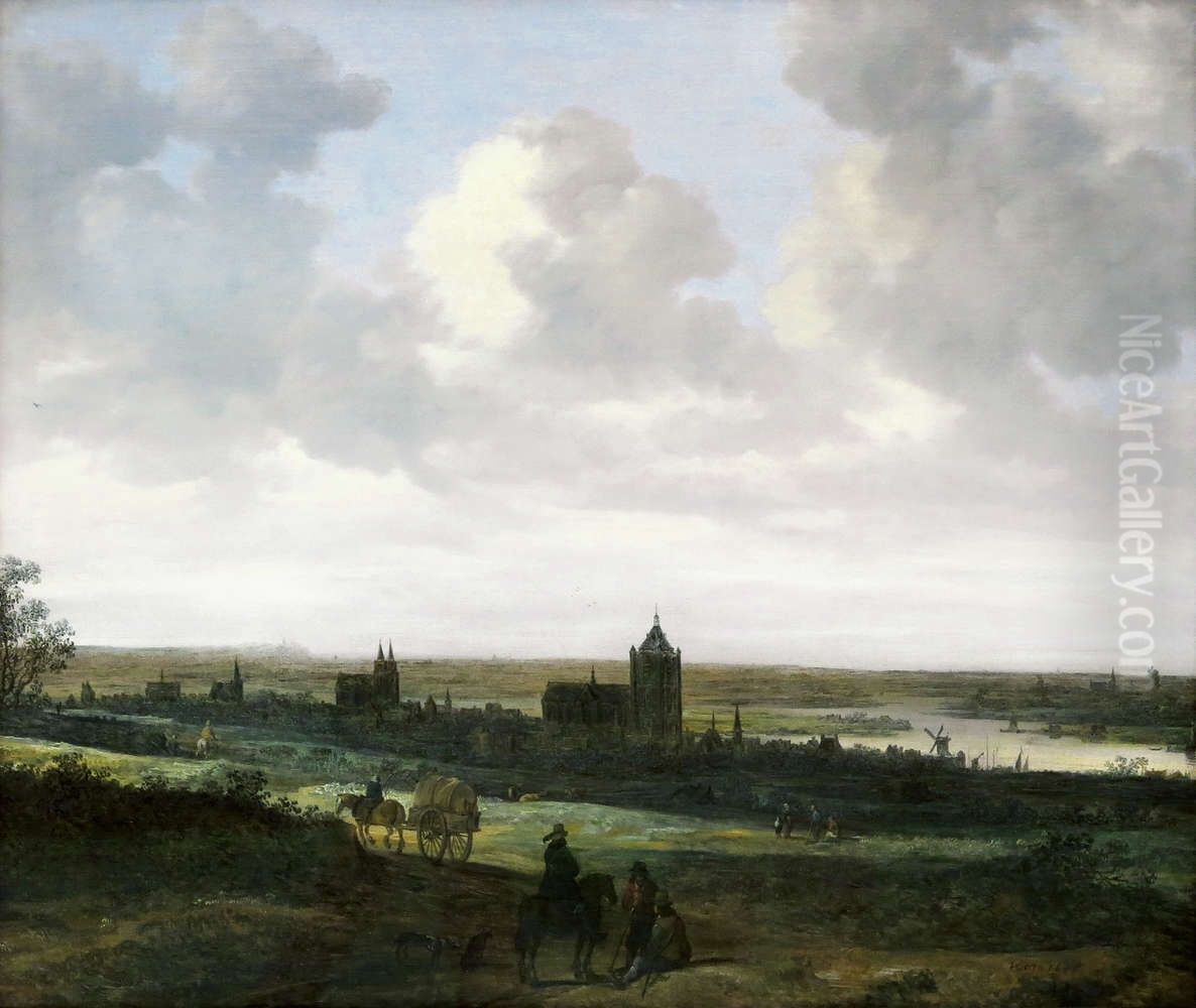 A View Of Arnhem Oil Painting by Jan van Goyen