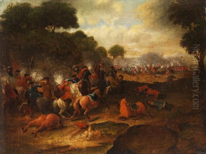 Schlachtenszene Oil Painting by Jan von Huchtenburgh
