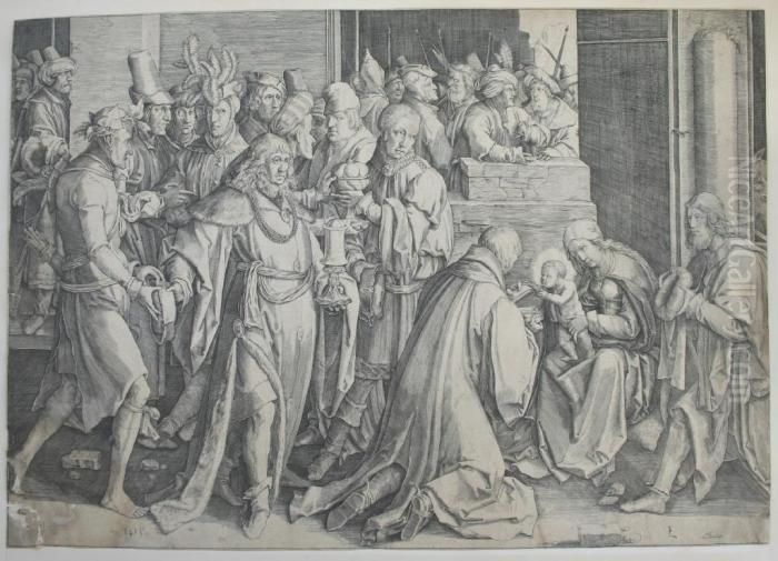 Engraving Oil Painting by Lucas Van Leyden