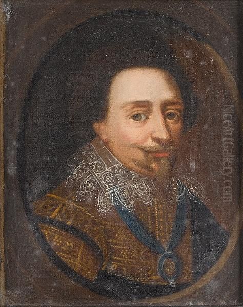 Follower Of Michiel Janszoon Van
 Mierevelt : A 17th Century Dutch Portrait Of Stadholder Frederik 
Hendrik, Prince Of Orange Oil Painting by Michiel Jansz. Van Miereveldt