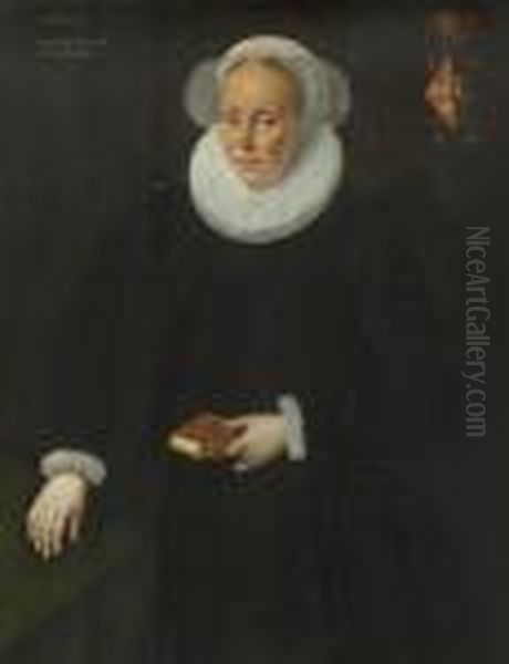 Bildnis Eines 70-jahrigen Mannes
 Und Einer 54-jahrigen Frau. Oil Painting by Michiel Jansz. Van Miereveldt