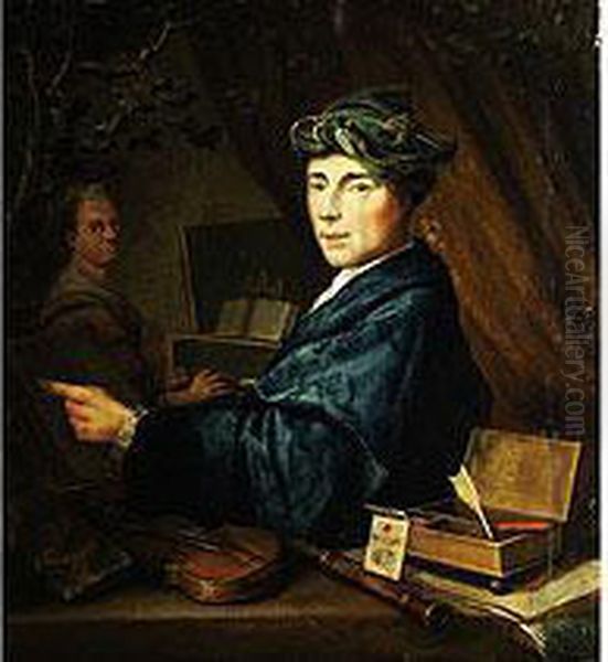 Der Musiker Oil Painting by Willem Van Mieris Leiden