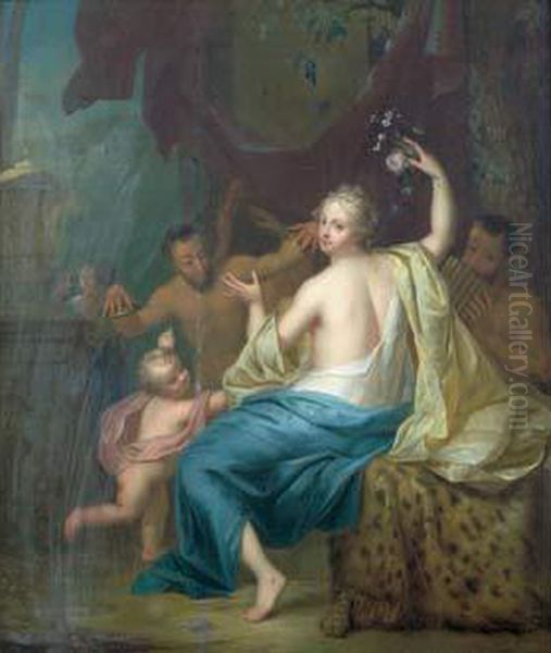 Bacchante Et Satyres Oil Painting by Willem Van Mieris Leiden