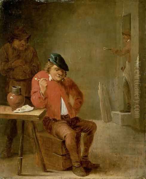 The Smoker Oil Painting by David The Younger Teniers
