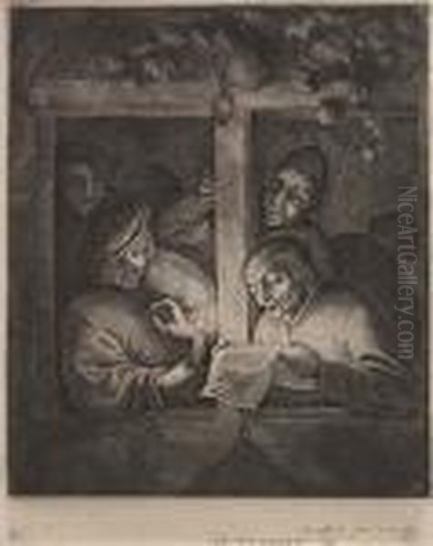 Two Etchings.
The Singers Oil Painting by Adriaen Jansz. Van Ostade