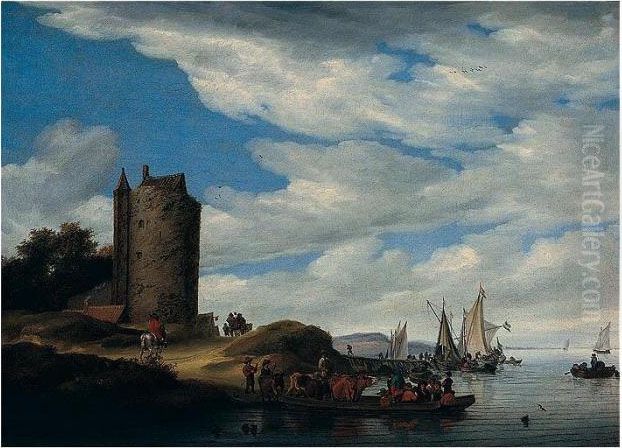 Naarden 1602 - Haarlem Oil Painting by Salomon van Ruysdael