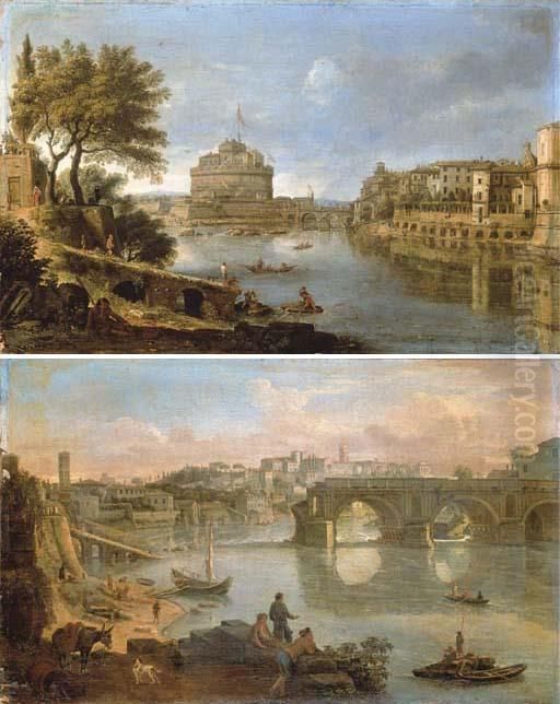 Rome Oil Painting by (circle of) Wittel, Gaspar van (Vanvitelli)
