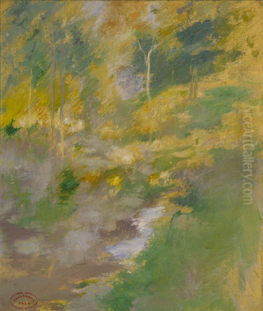 Spring Oil Painting by John Henry Twachtman