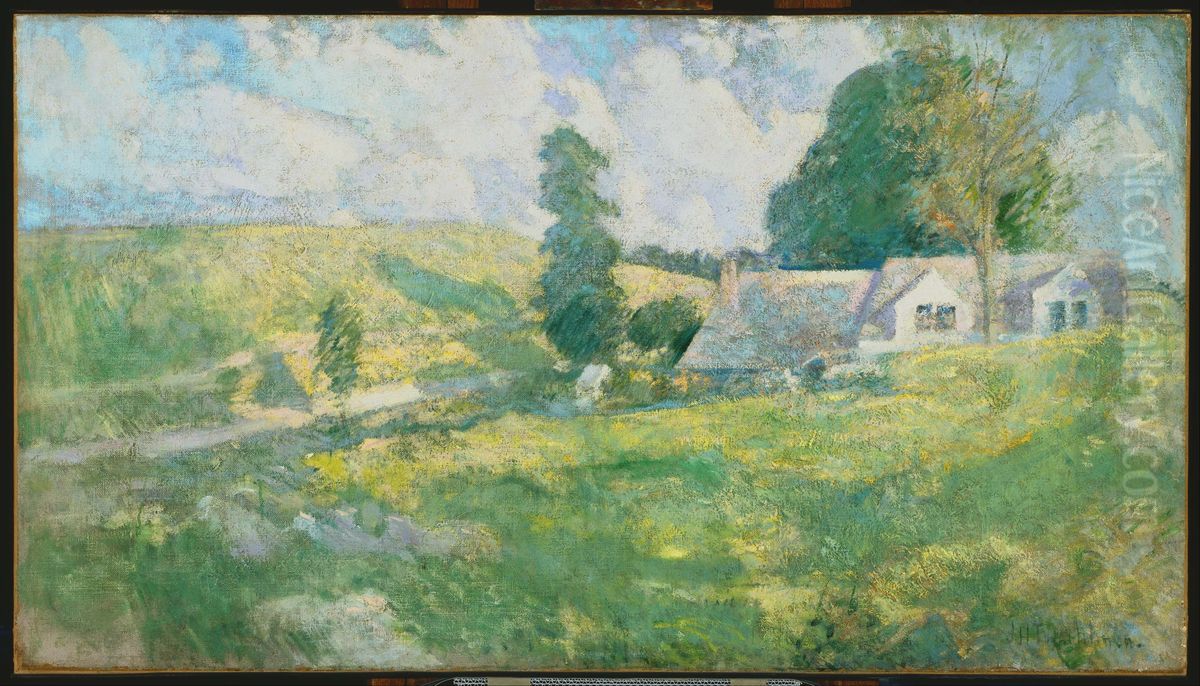 Summer Oil Painting by John Henry Twachtman