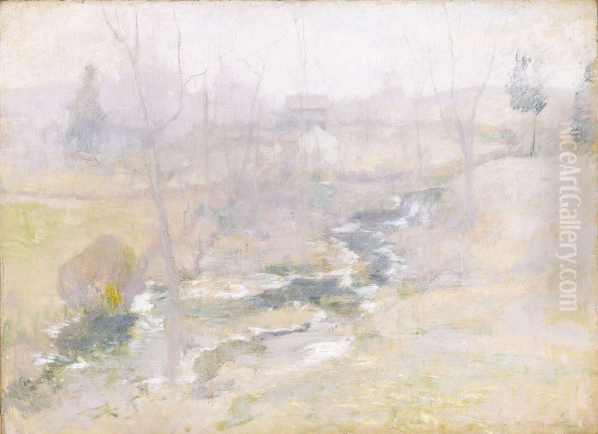 End Of Winter Oil Painting by John Henry Twachtman