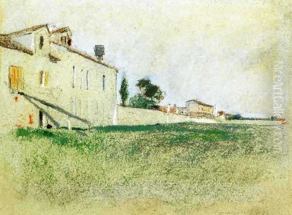 Near Paris Oil Painting by John Henry Twachtman