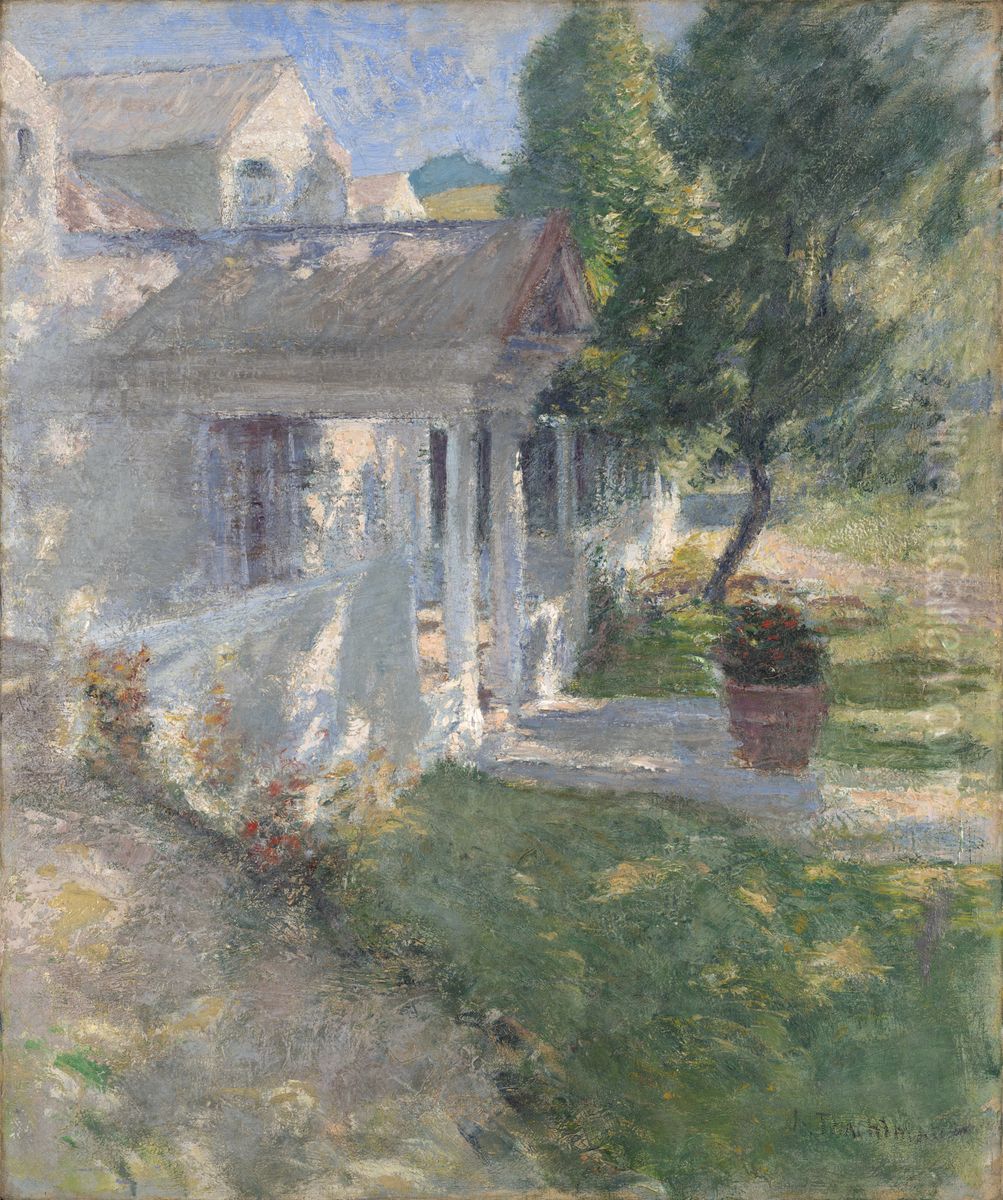 My House Oil Painting by John Henry Twachtman