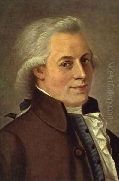 Portrait of Wolfgang Amadeus Mozart 1756-91, Austrian composer Oil Painting by Johann Heinrich Wilhelm Tischbein I