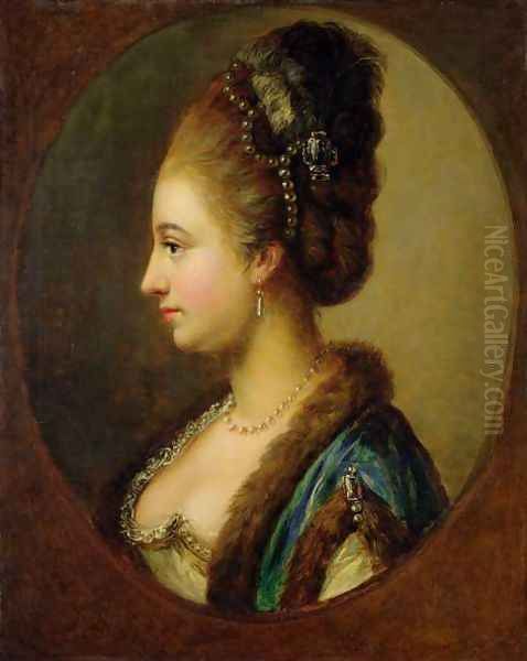 Philippine Amalie, Countess of Hessen-Kassel Oil Painting by Johann Heinrich Wilhelm Tischbein I
