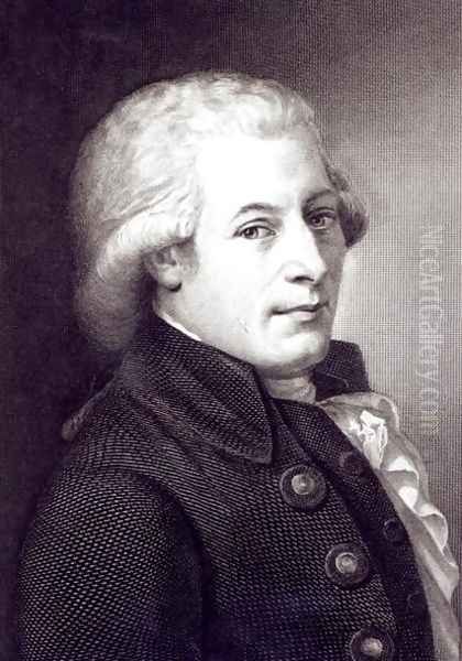 Portrait of Wolfgang Amadeus Mozart 1756-91 Austrian composer, engraved by Lazarus Gottlieb Sichling 1812-63 Oil Painting by Johann Heinrich Wilhelm Tischbein I
