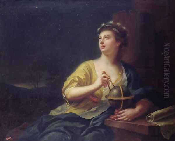 The Muse Urania, 1782 Oil Painting by Johann Heinrich The Elder Tischbein