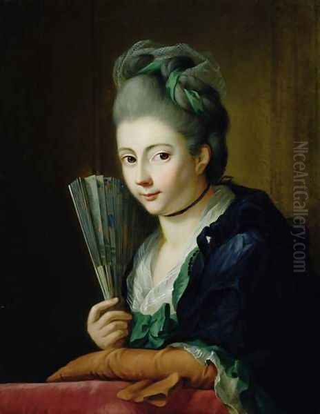 Portrait of the artists daughter Amalie Oil Painting by Johann Heinrich The Elder Tischbein