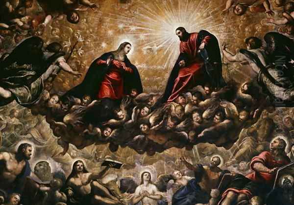 Paradise Oil Painting by Jacopo Tintoretto (Robusti)
