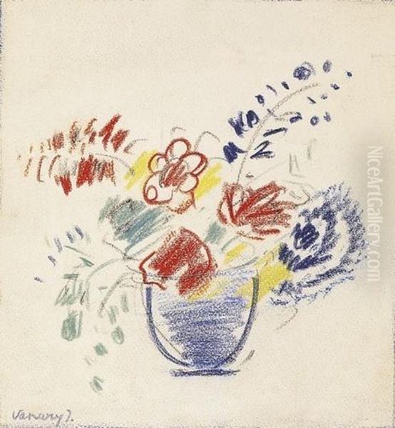 Still Life Oil Painting by Janos Vaszary