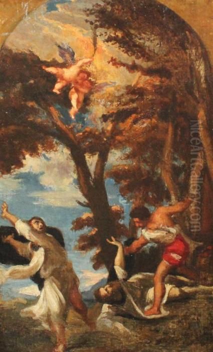 The Martyrdom Of St Peter, After
 The Altarpiece For Thedominican Church Of Santi Giovanni E Paolo In 
Venice, Destroyed Byfire In 1867 And Only Known Through Oil Painting by Tiziano Vecellio (Titian)