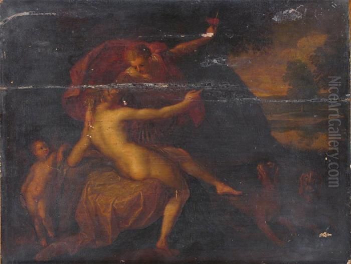 Classical Scene Oil Painting by Tiziano Vecellio (Titian)