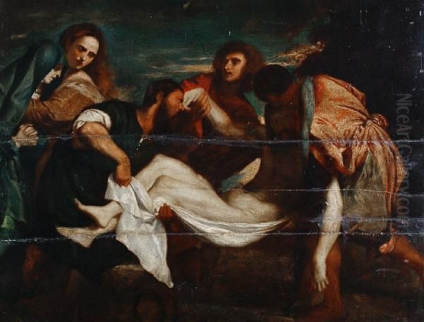 The Deposition Of Christ Oil Painting by Tiziano Vecellio (Titian)