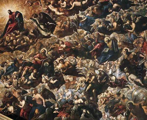 Paradise (detail 2) Oil Painting by Jacopo Tintoretto (Robusti)