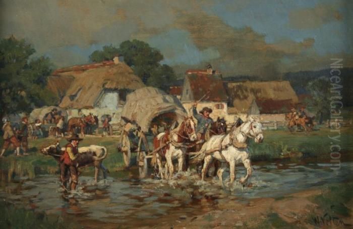 Raubritter Oil Painting by Wilhelm Velten