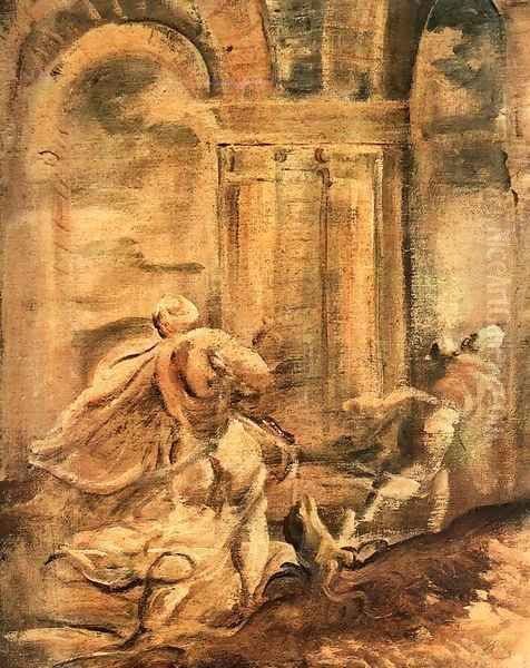 The Massacre of the Innocents (detail) 4 Oil Painting by Jacopo Tintoretto (Robusti)