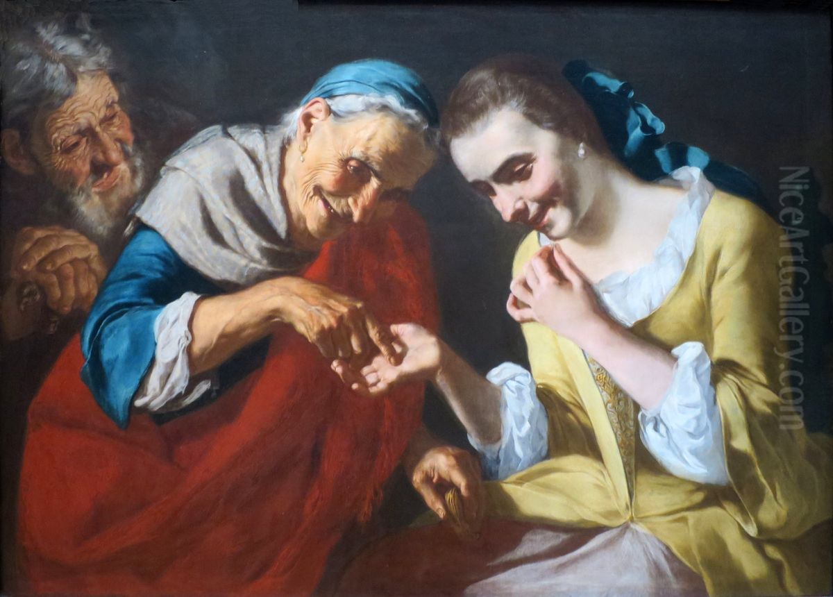 The Fortune Teller Oil Painting by Gaspare Traversi