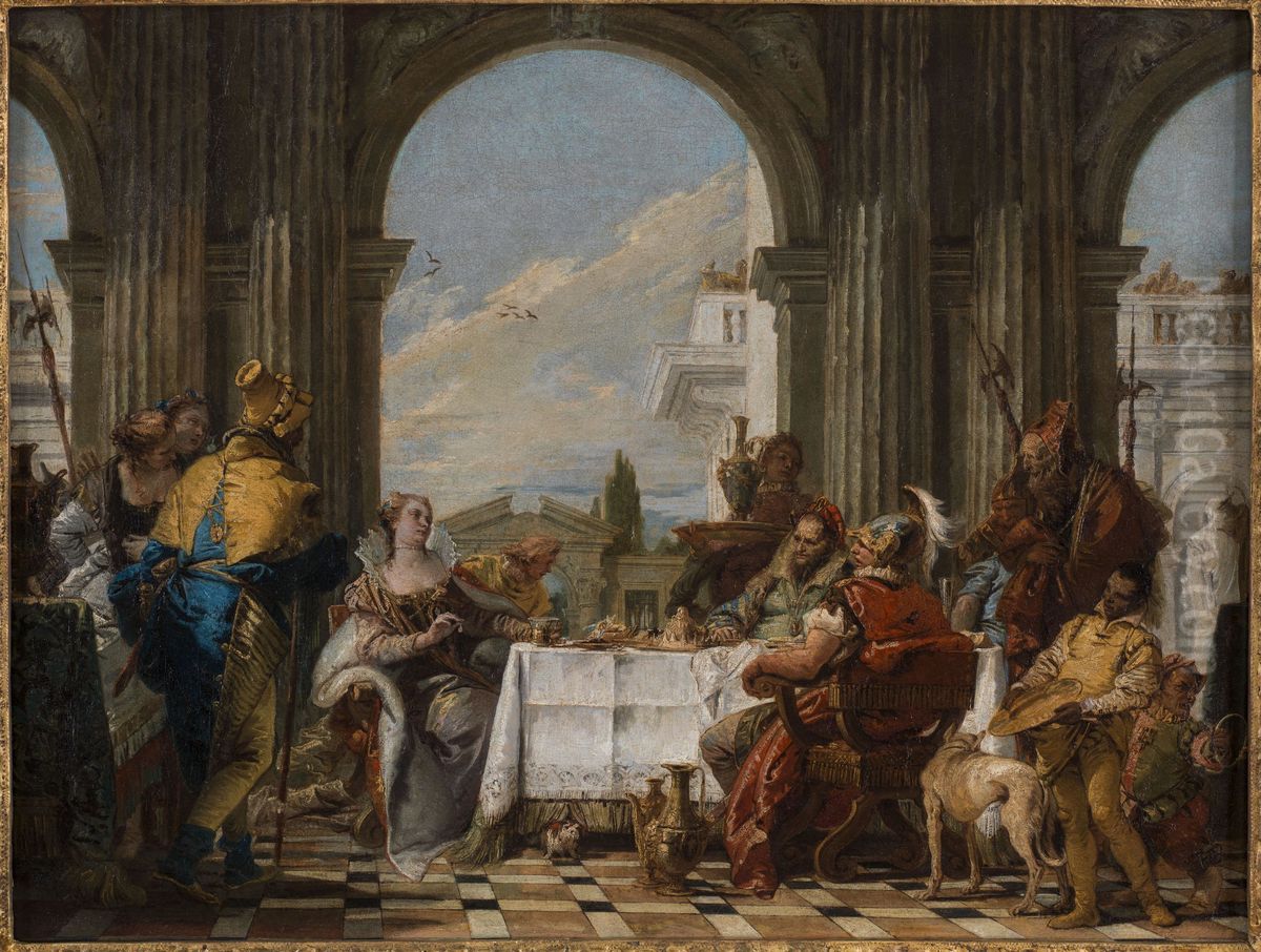 The Banquet of Cleopatra Oil Painting by Giovanni Battista Tiepolo