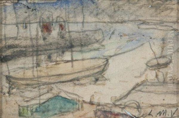 Le Port Oil Painting by Louis-Mathieu Verdilhan