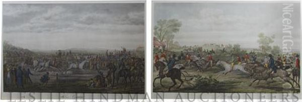 Une Course Oil Painting by Carle Vernet