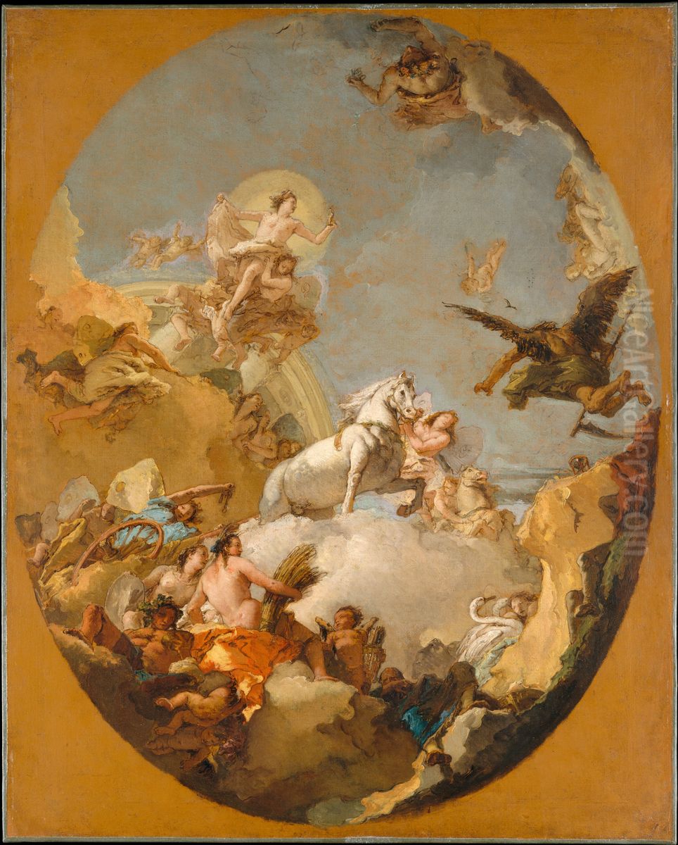 The Chariot of Aurora Oil Painting by Giovanni Battista Tiepolo