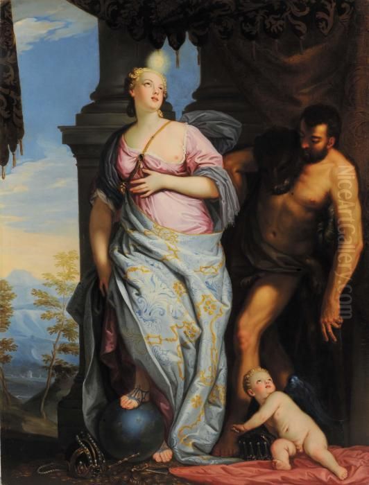 Allegoria Della Saggezza E Della Forza Allegoria Della Virtu E Del
Vizio Oil Painting by Paolo Veronese (Caliari)