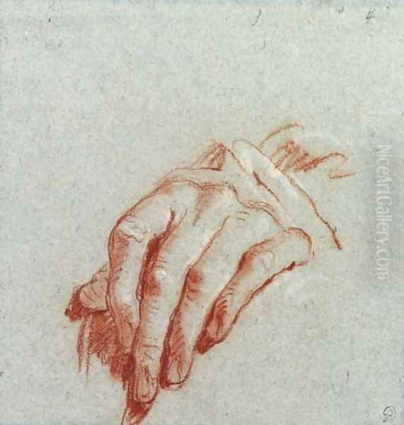 A left hand Oil Painting by Giovanni Battista Tiepolo