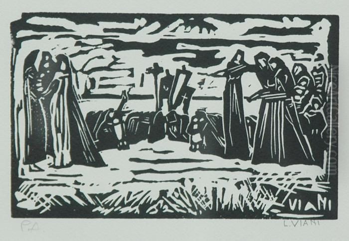 Scena Religiosa Oil Painting by Lorenzo Viani