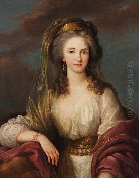 Portrait Der Pamela Lady
Edward Fitzgerald (1773-1831) Oil Painting by Elisabeth Vigee-Lebrun