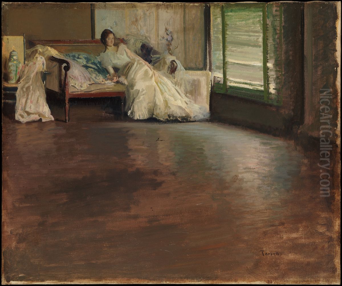 Across the Room Oil Painting by Edmund Charles Tarbell